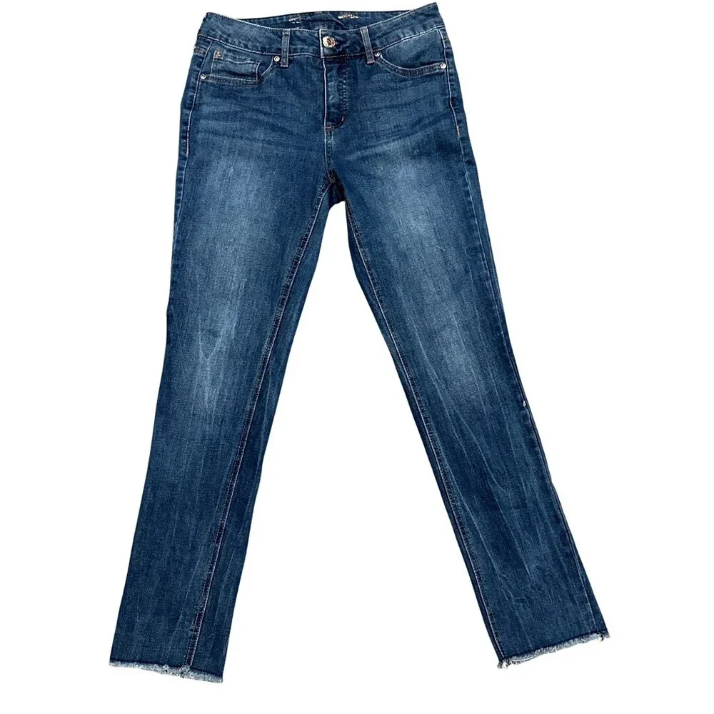 Seven7 Weekend Slim Fit Jean Flattering Straight Leg Super Stretch Denim Size 4 - Picture 1 of 14